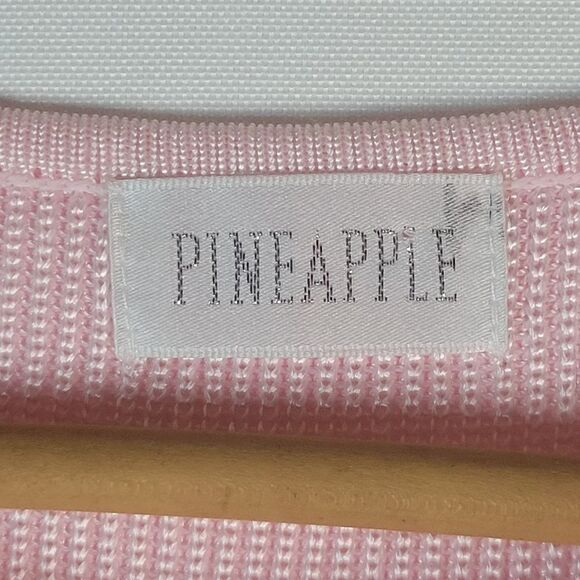 Pineapple 100% Silk Pale Pink Knitted Top - Picture 6 of 10